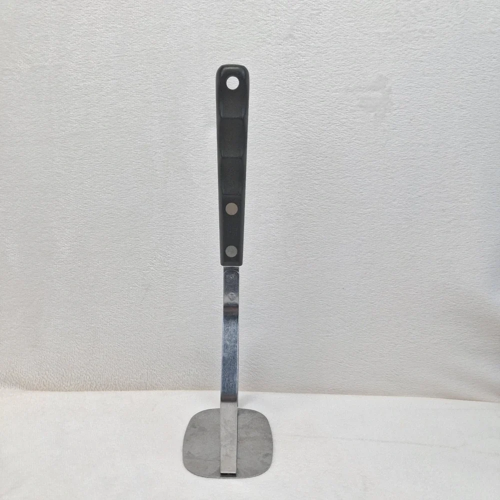 BI Cor Stainless Steel Potato Masher USA Made Black Handle Solid Blade